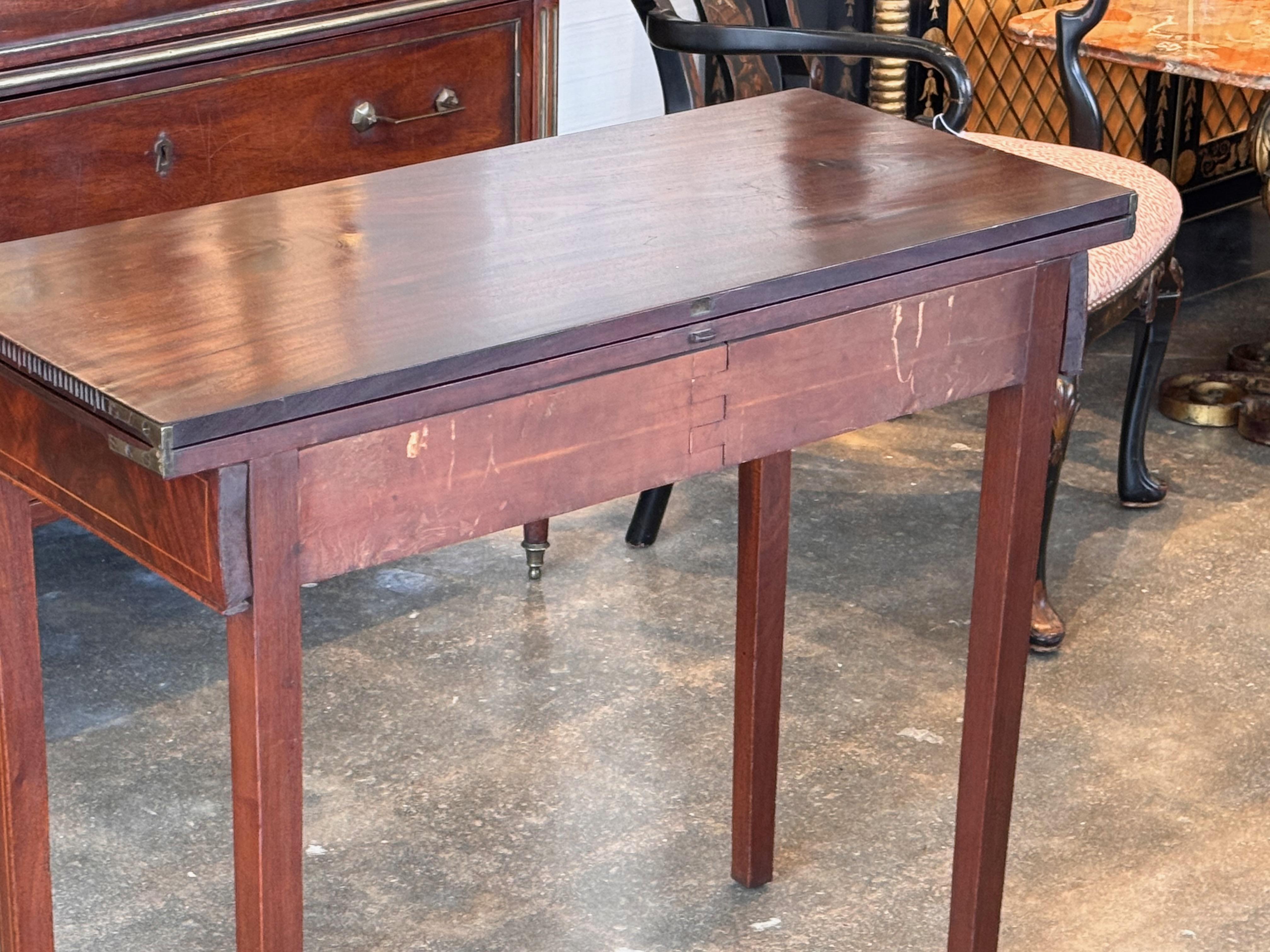 19th Century Mahogany Game Table For Sale 4