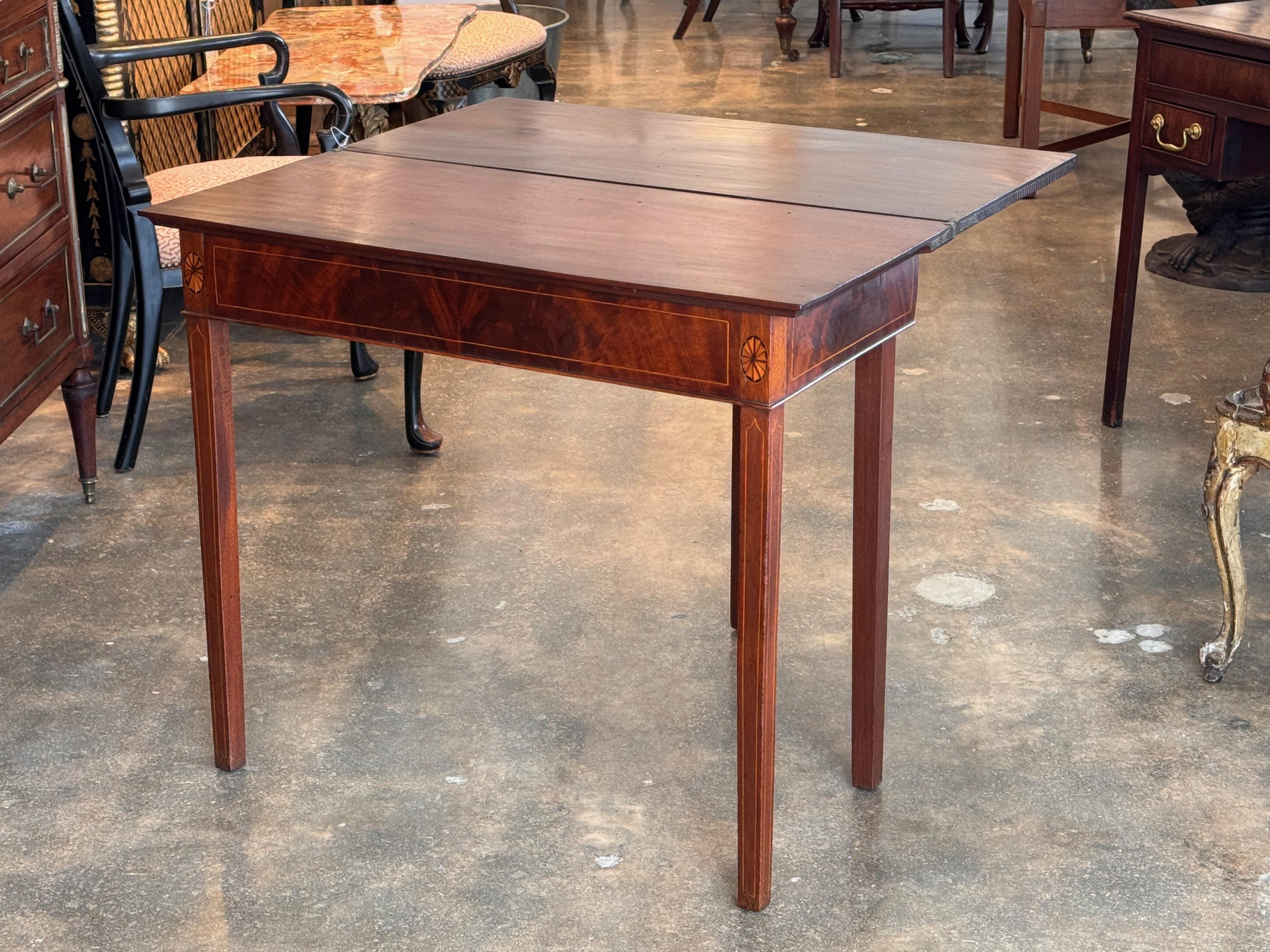 19th Century Mahogany Game Table For Sale 5