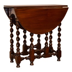 19th Century Mahogany Gate Leg Table