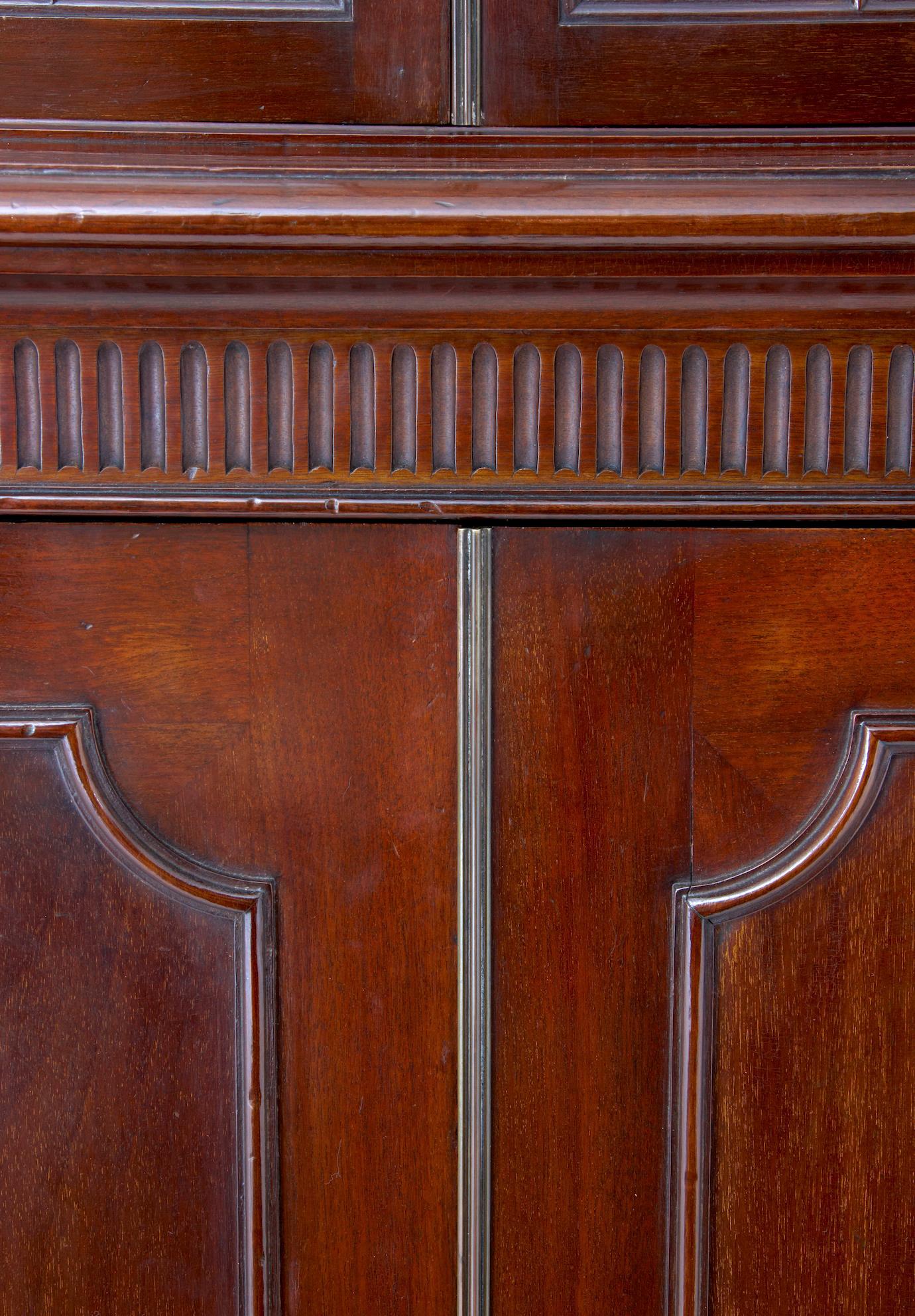 Woodwork 19th Century Mahogany Glazed Bookcase