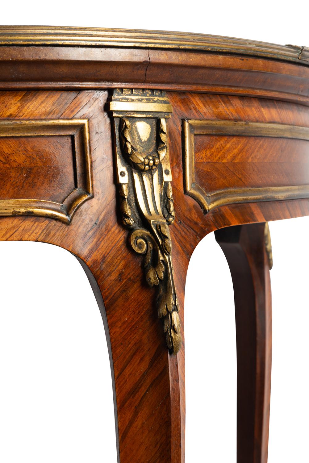 French 19th Century Mahogany Gueridon Table, in the Style of Linke