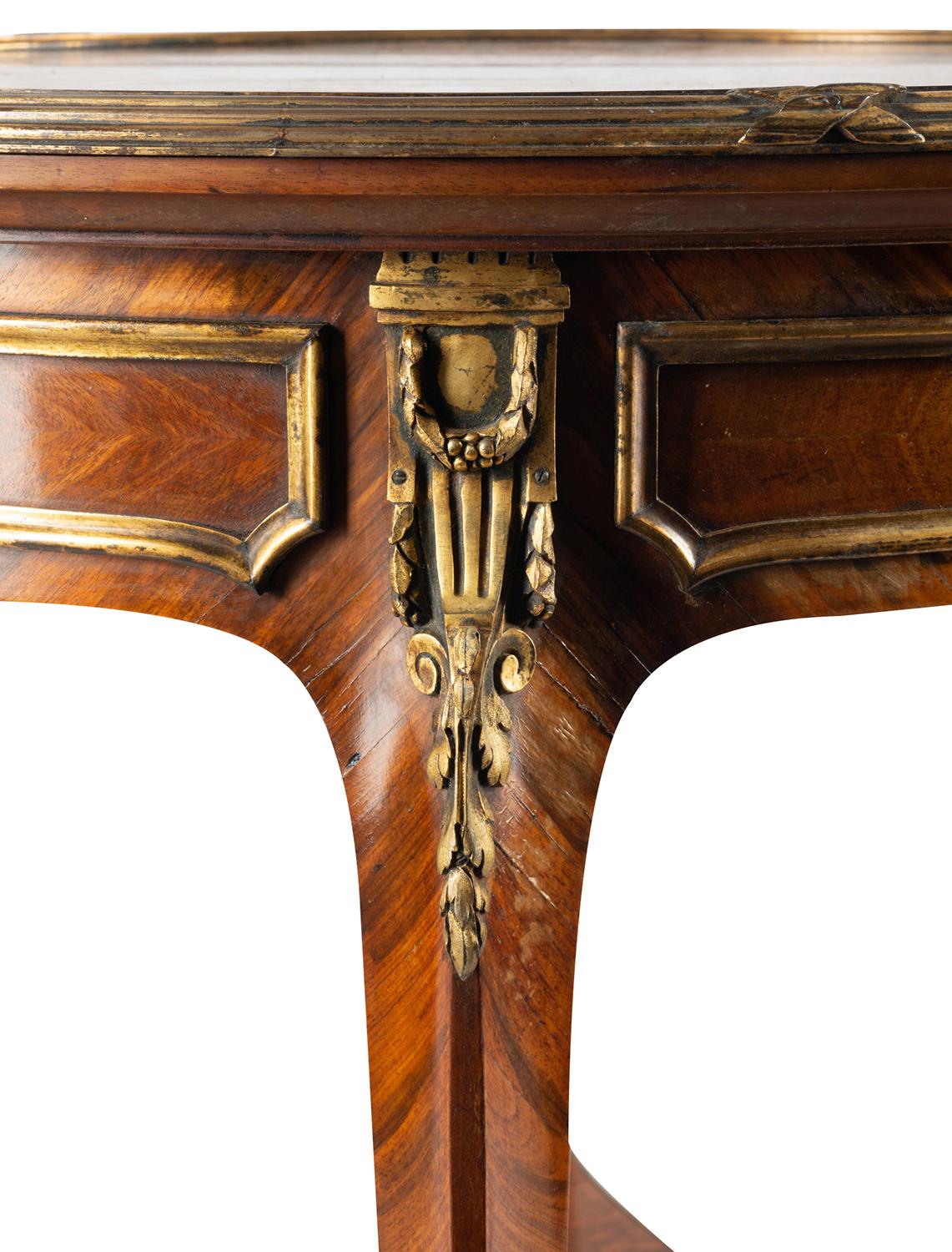19th Century Mahogany Gueridon Table, in the Style of Linke 1