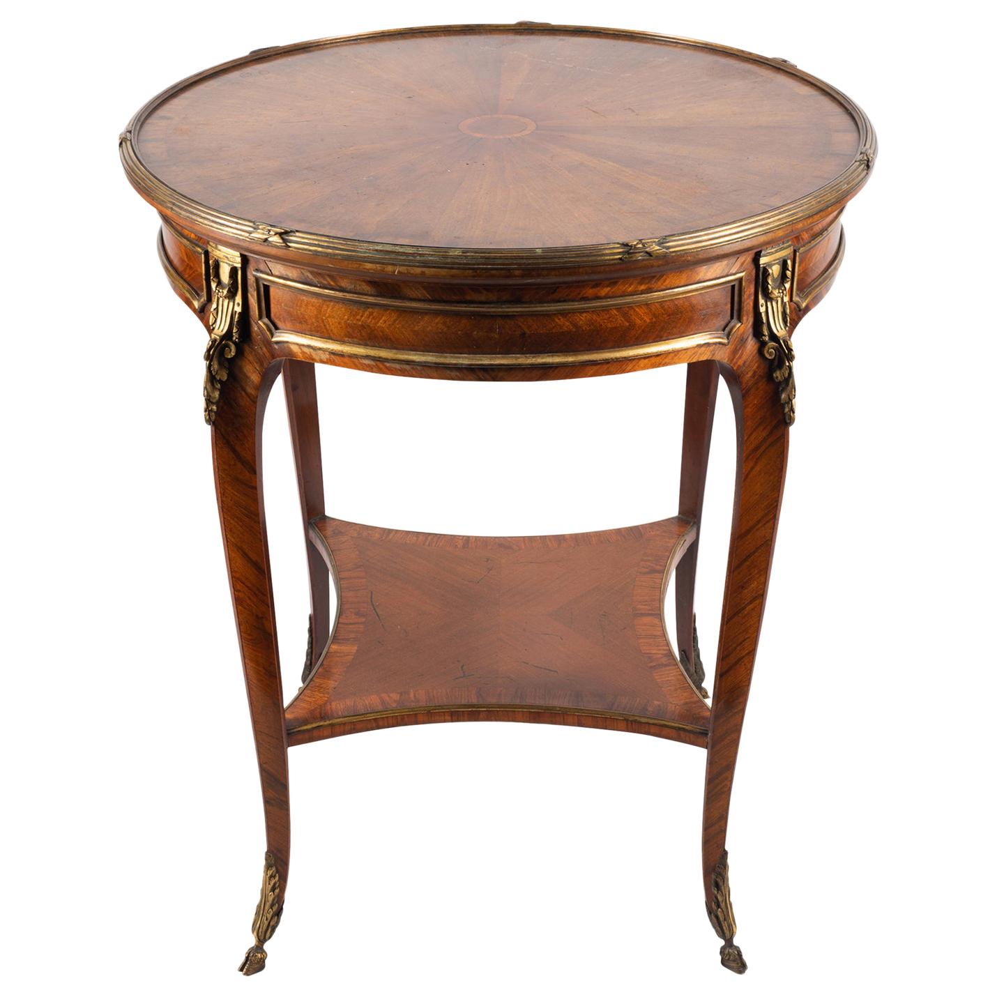 19th Century Mahogany Gueridon Table, in the Style of Linke