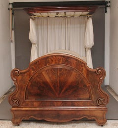 19th Century mahogany half taster bed