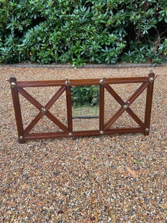 19th Century Mahogany Hanging Coat Rack with Mirror