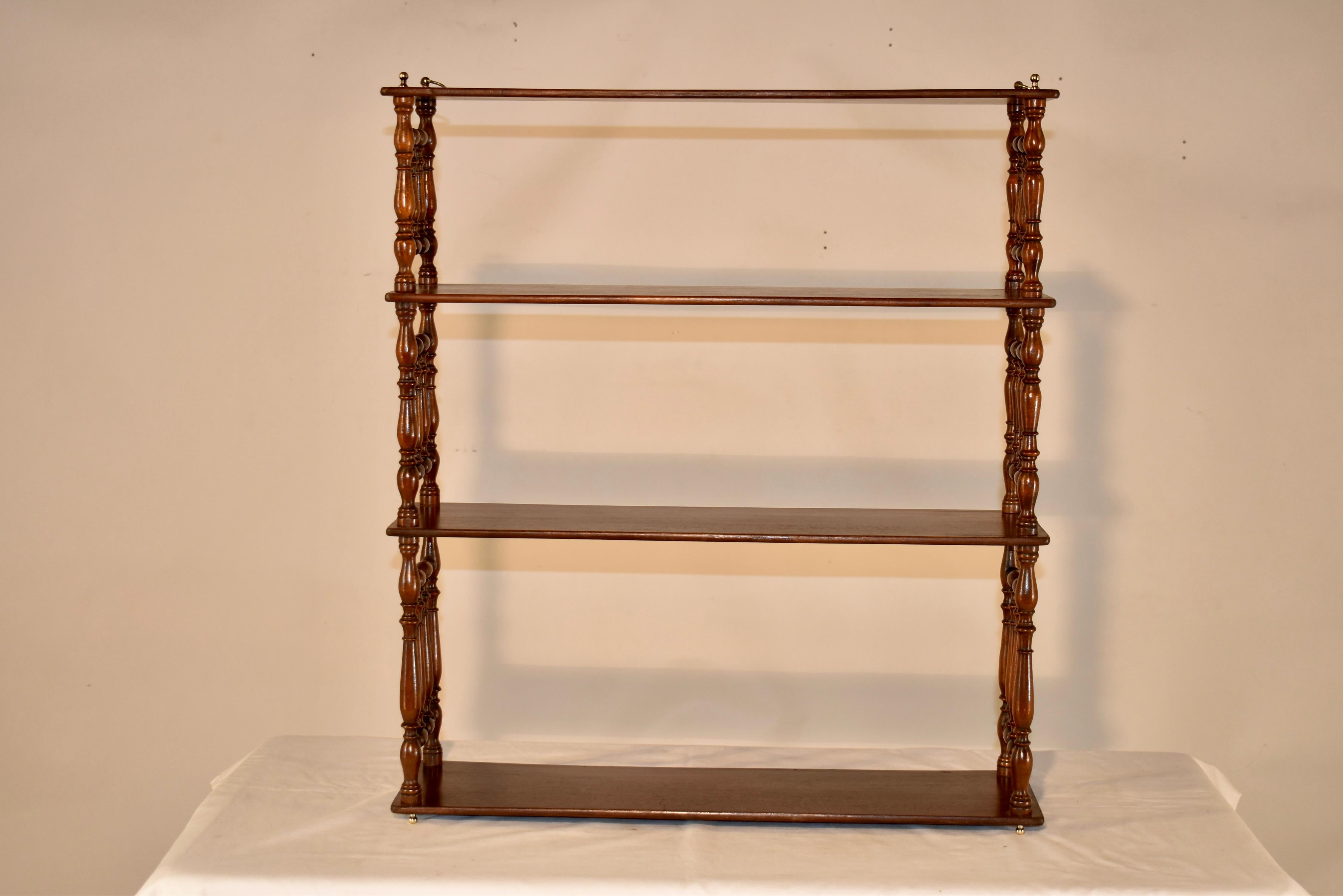 19th Century Mahogany Hanging Shelf In Good Condition For Sale In High Point, NC