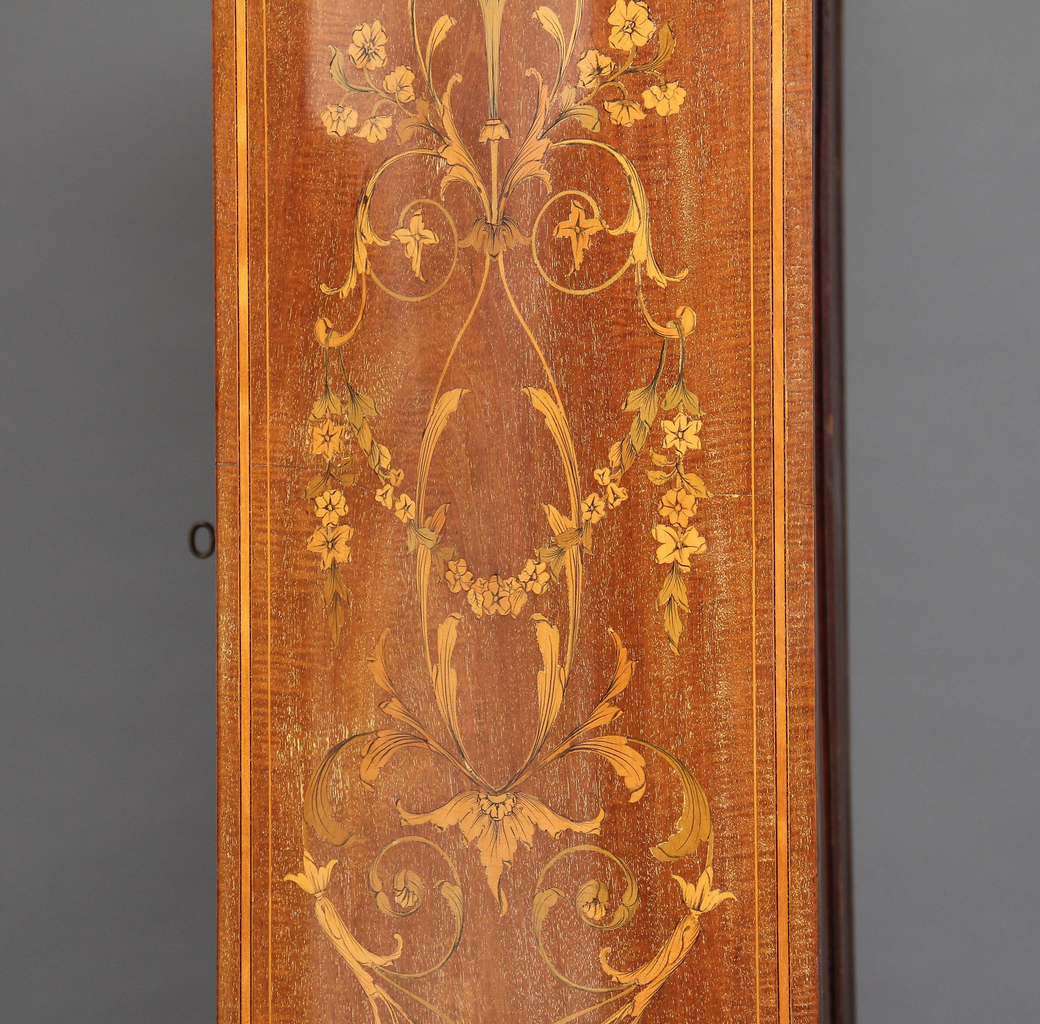 19th Century Mahogany Inlaid Display Cabinet For Sale 15