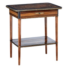 19th Century Mahogany Inlaid Ladies Work Table