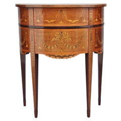 19th Century Mahogany Inlaid Side Table