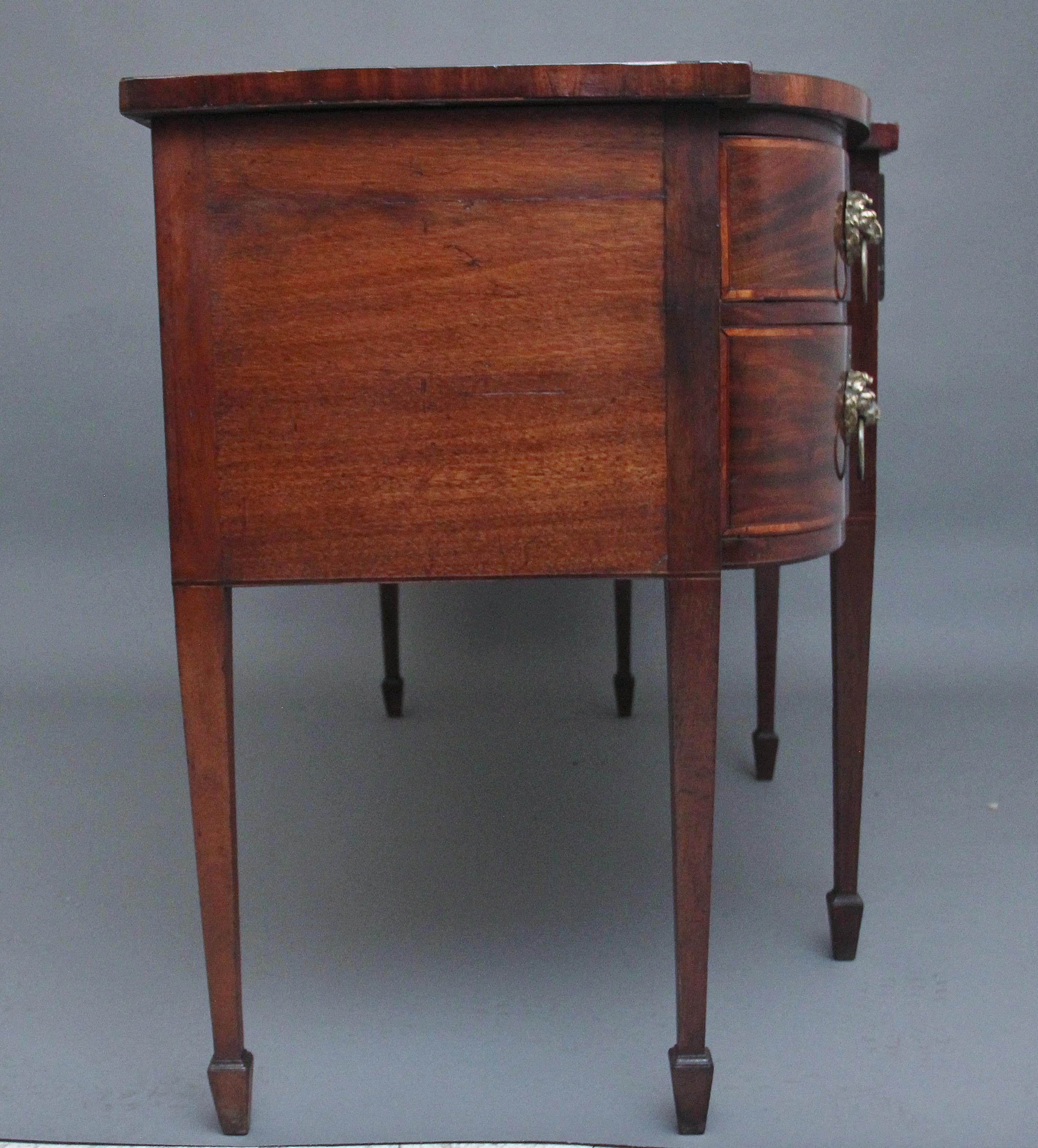 19th Century mahogany inlaid sideboard For Sale 2