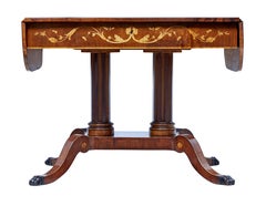 19th Century Mahogany Inlaid Sofa Table