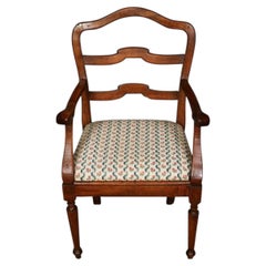 19th Century Mahogany Ladderback Armchair