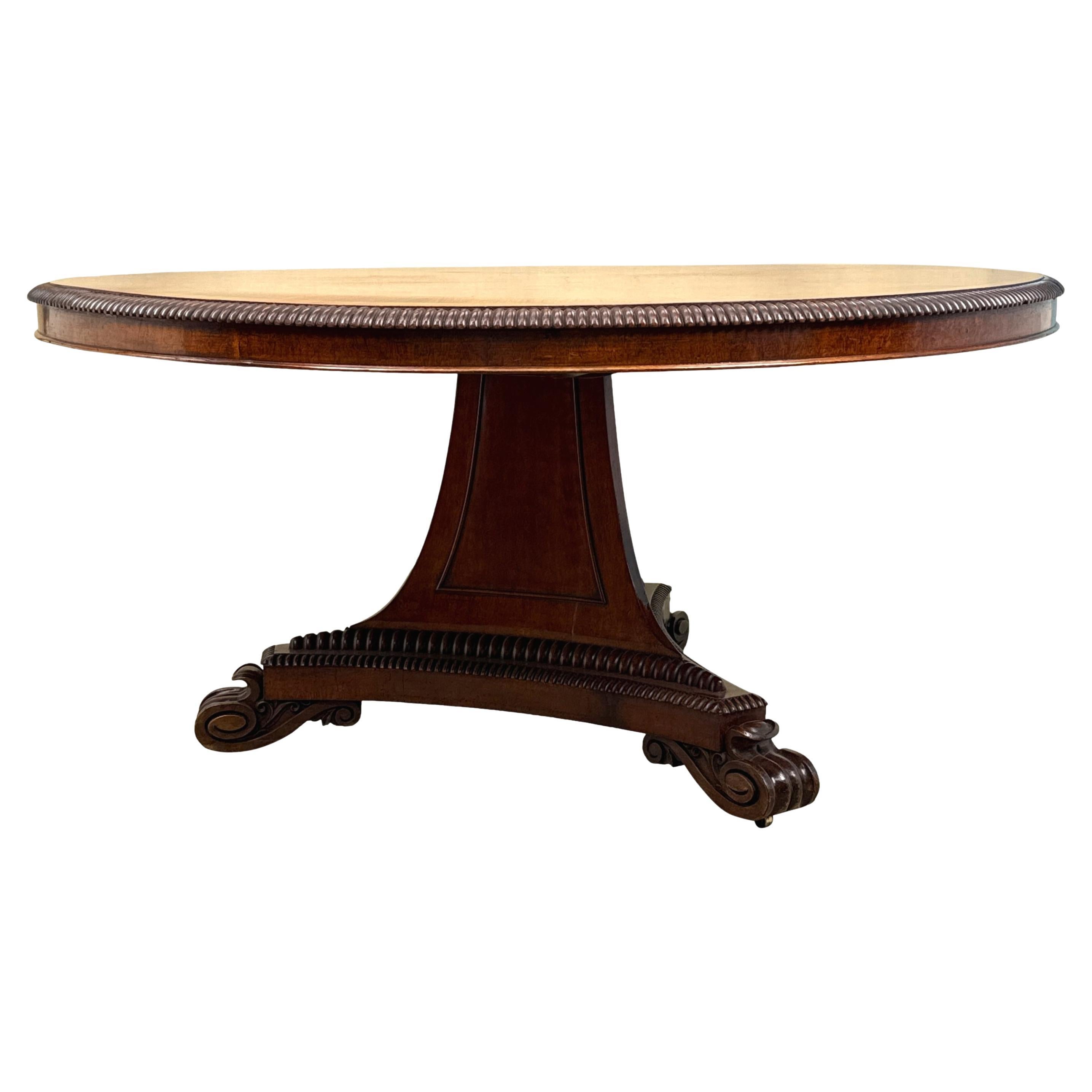 19th Century Mahogany Large Regency Hall Centre Table