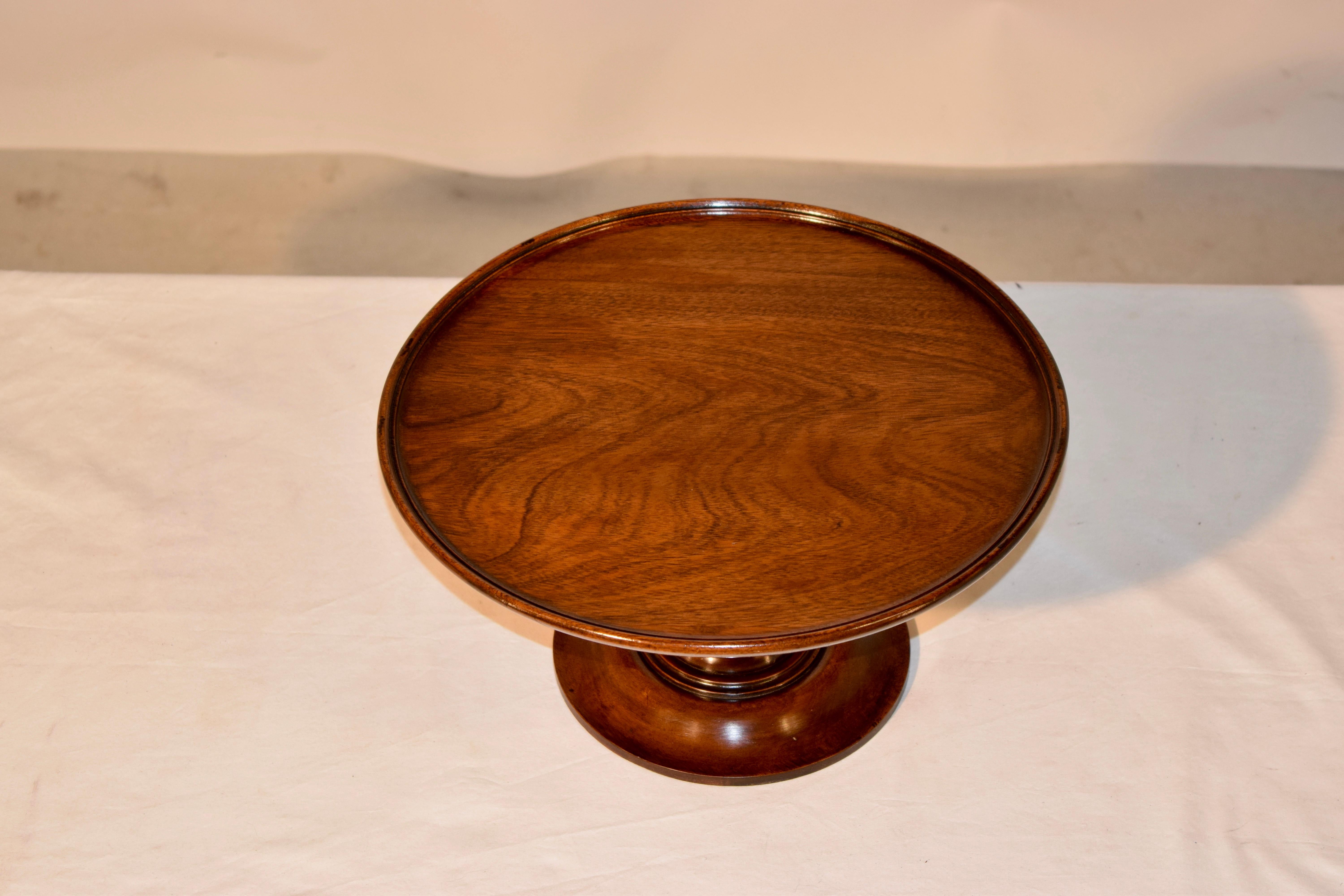 19th Century Mahogany Lazy Susan In Good Condition In High Point, NC