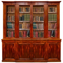 Antique 19th Century Mahogany Library Bookcase