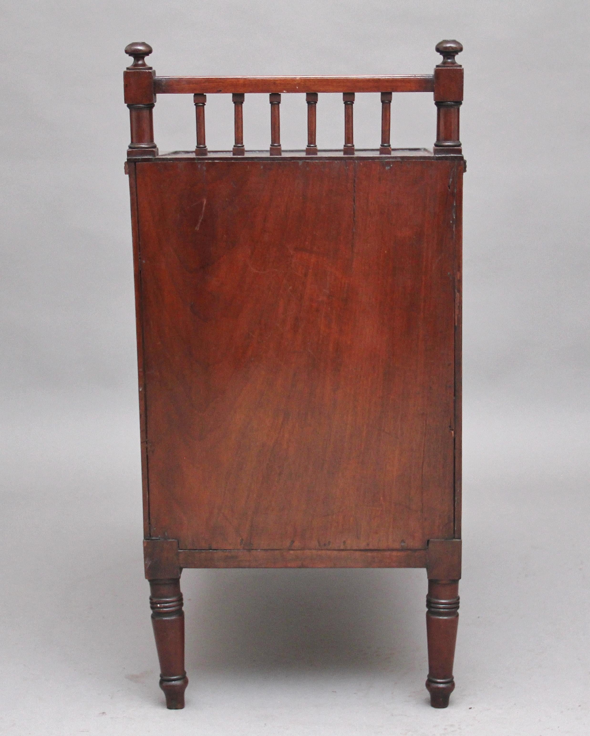 19th Century Mahogany Library Steps 3