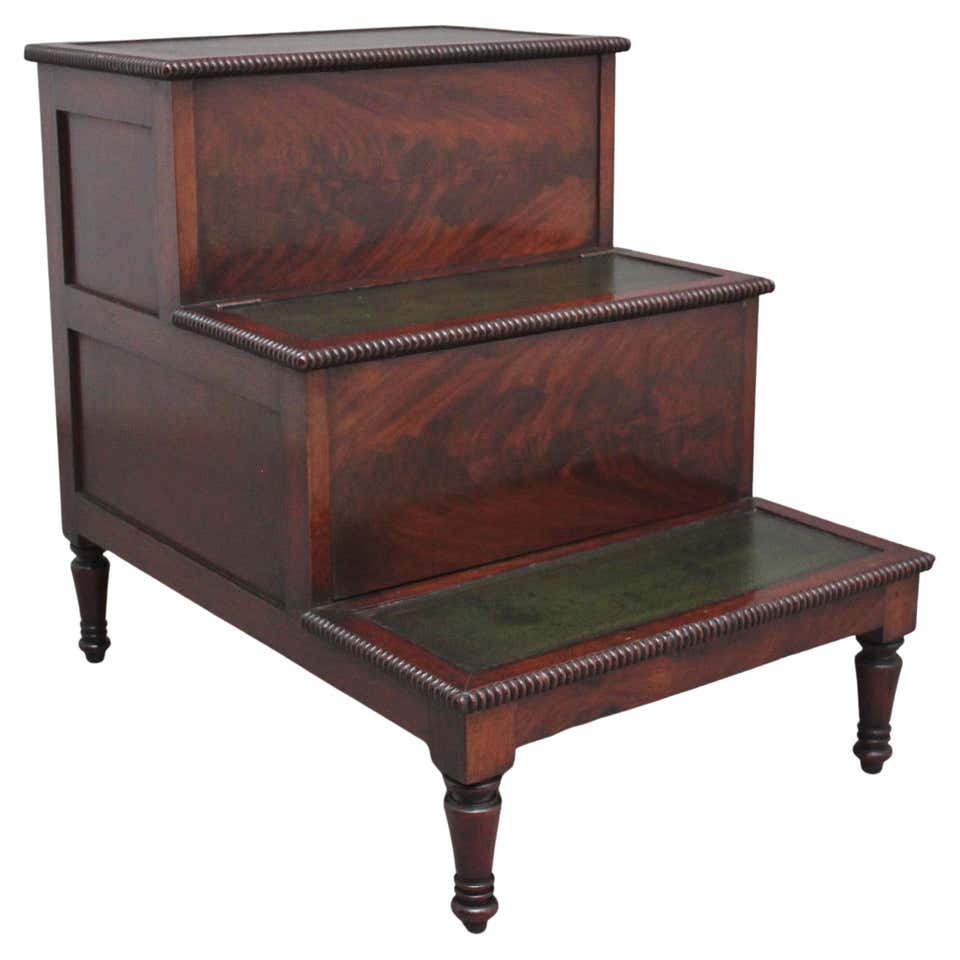 Edwardian Convertible Library Steps For Sale at 1stDibs