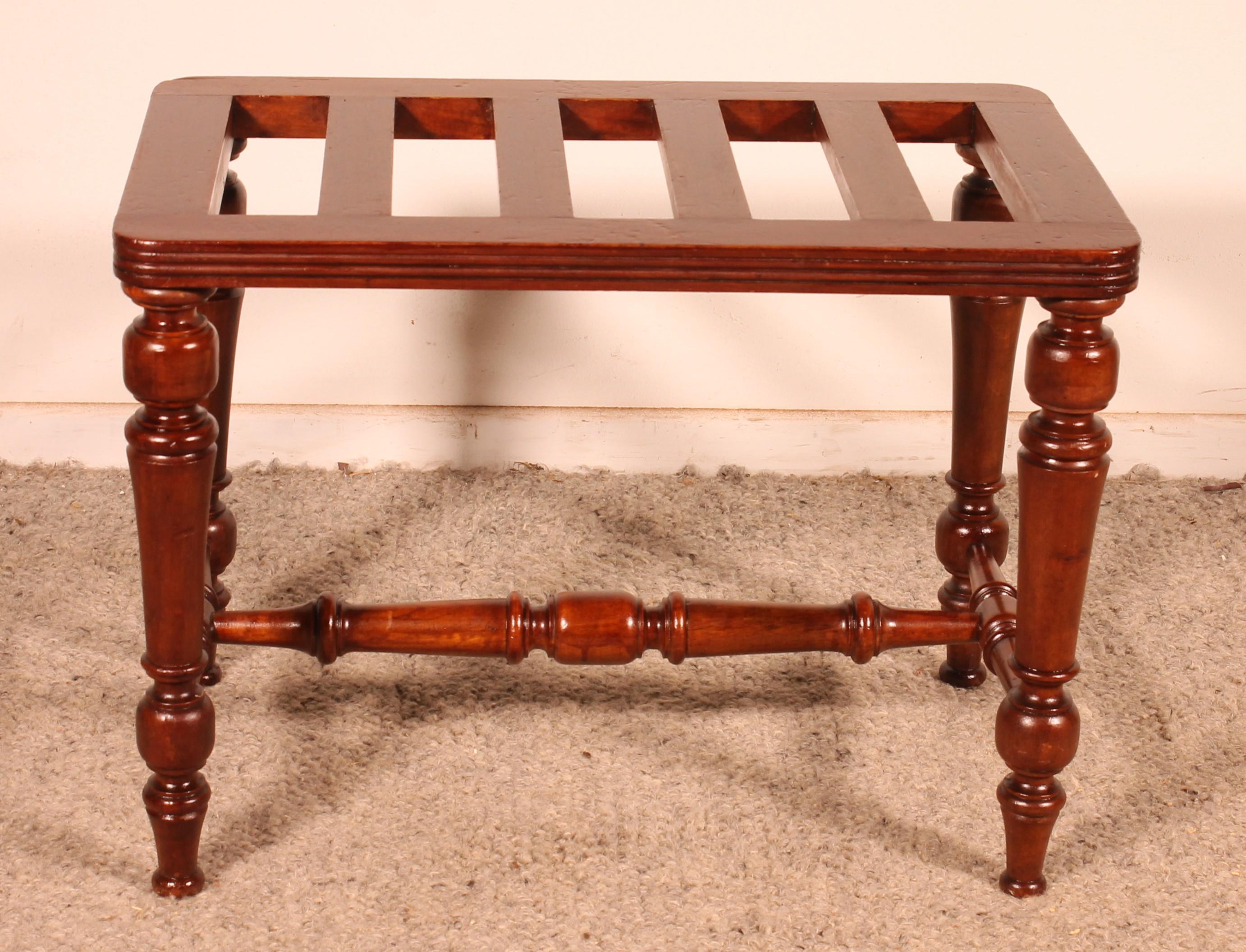 Porte-bagages en acajou du XIXe siècle en vente 1