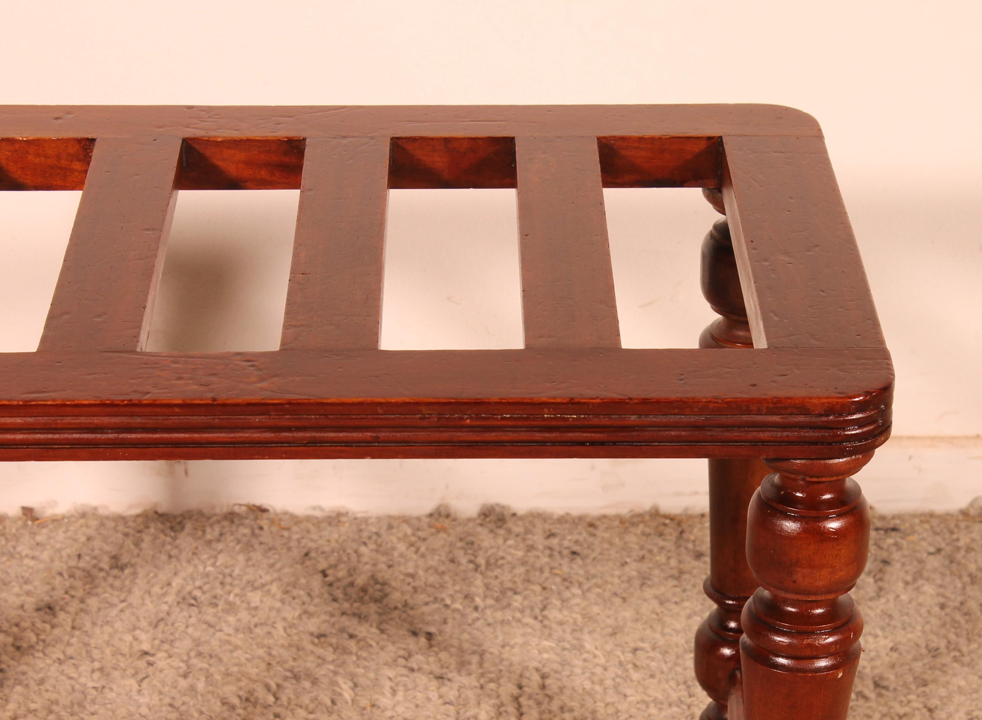 Porte-bagages en acajou du XIXe siècle en vente 2