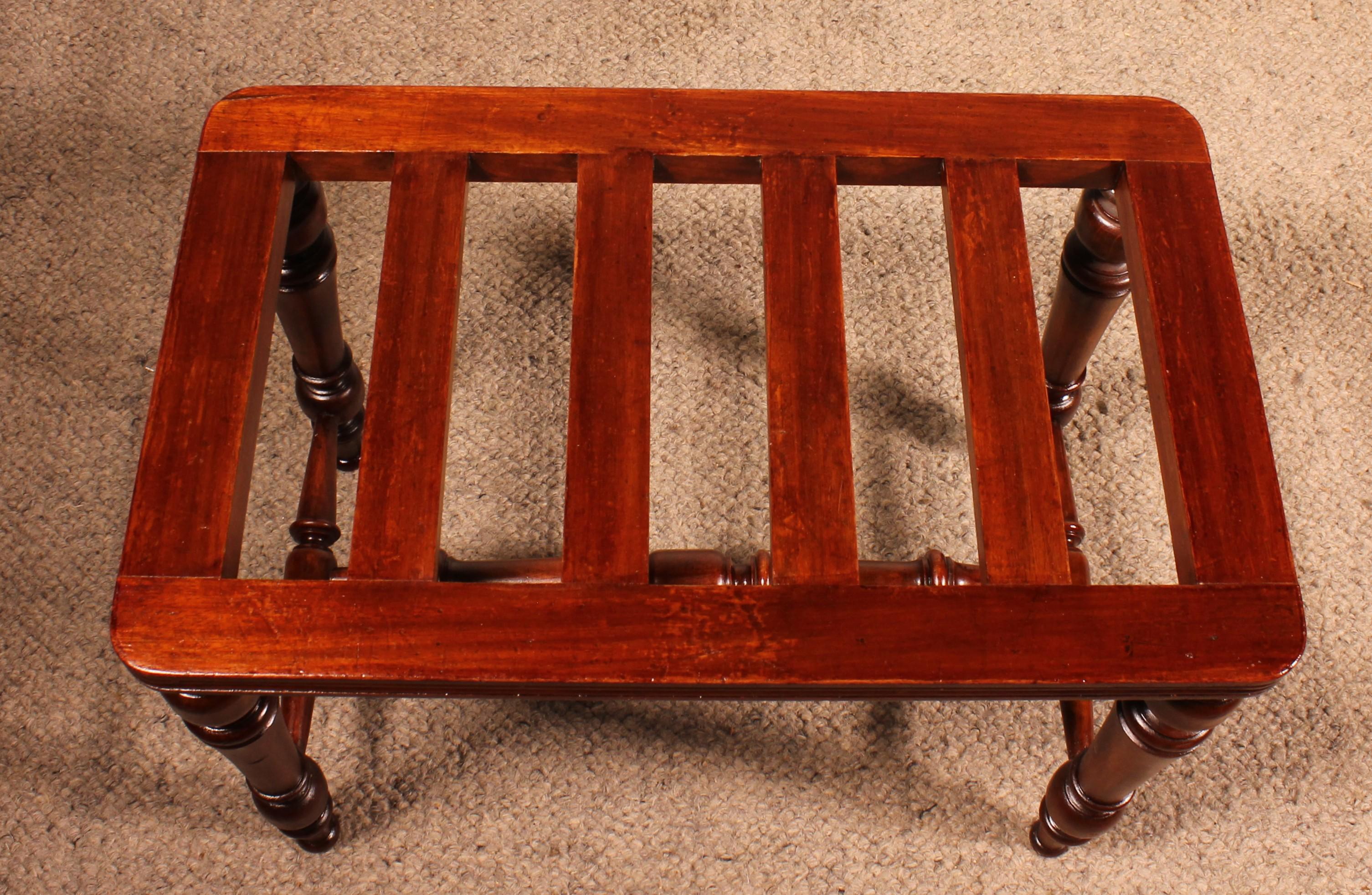 Porte-bagages en acajou du XIXe siècle en vente 3