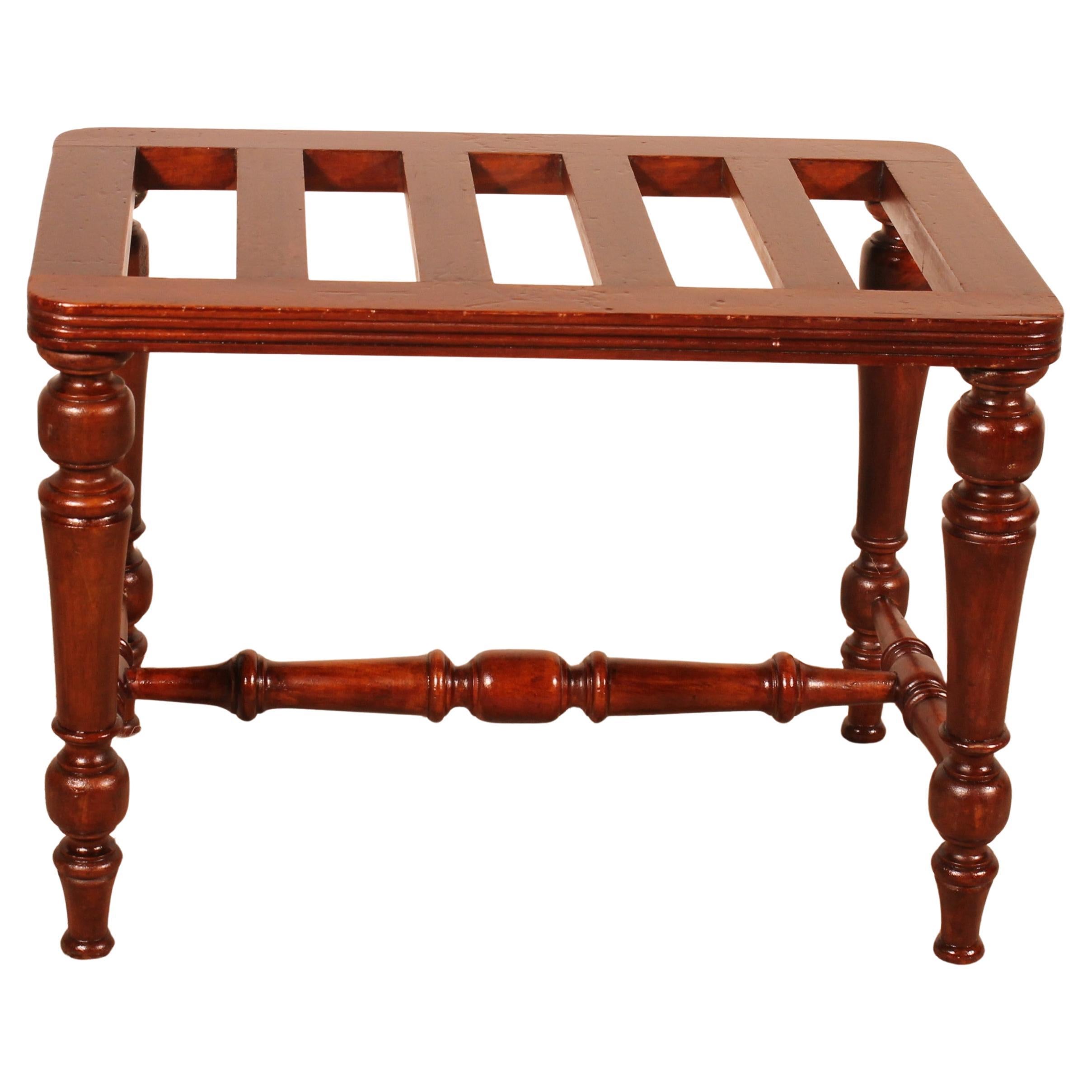 Porte-bagages en acajou du XIXe siècle