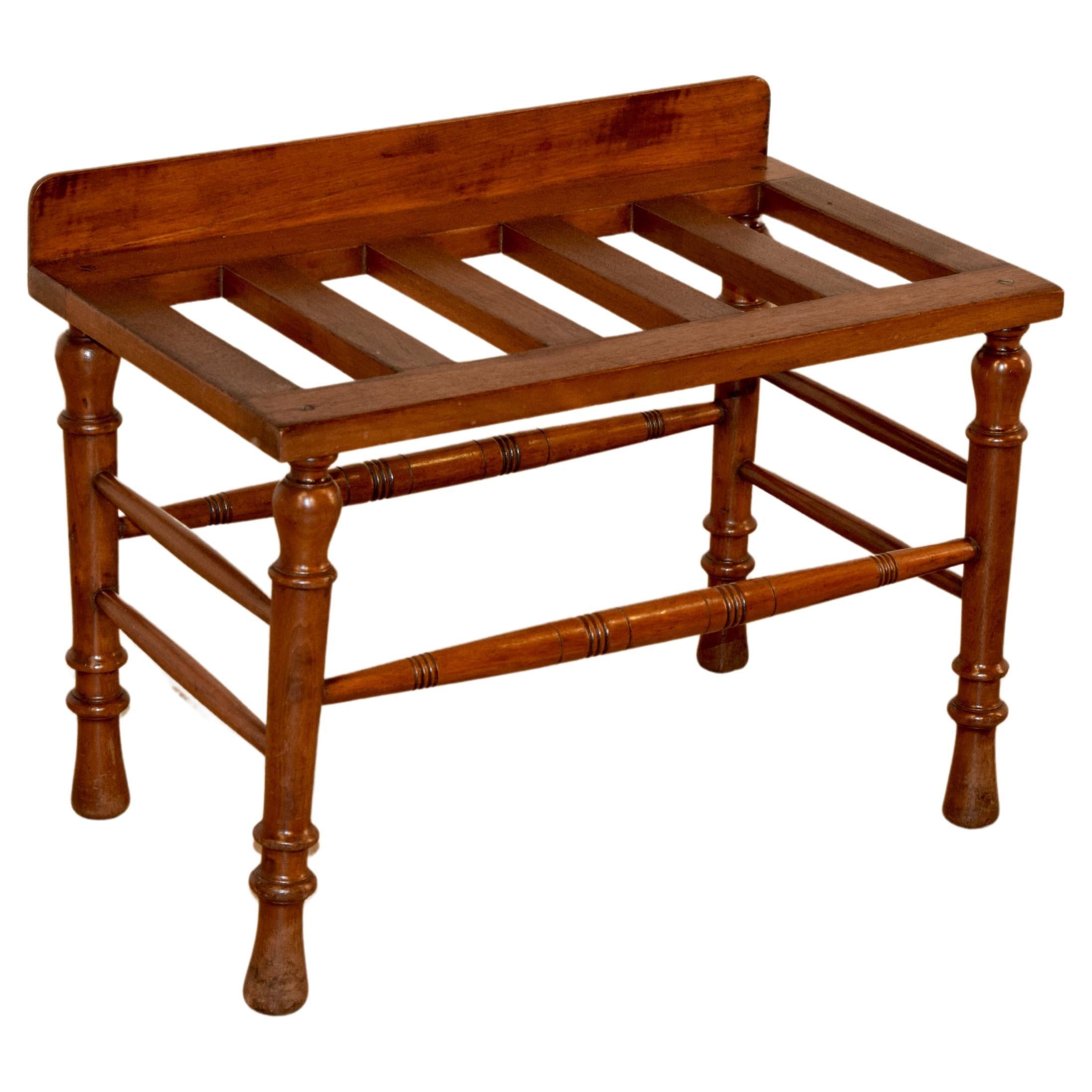 19th Century Mahogany Luggage Stand For Sale