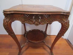 19th Century Mahogany Marquetry Card or Occasional Table