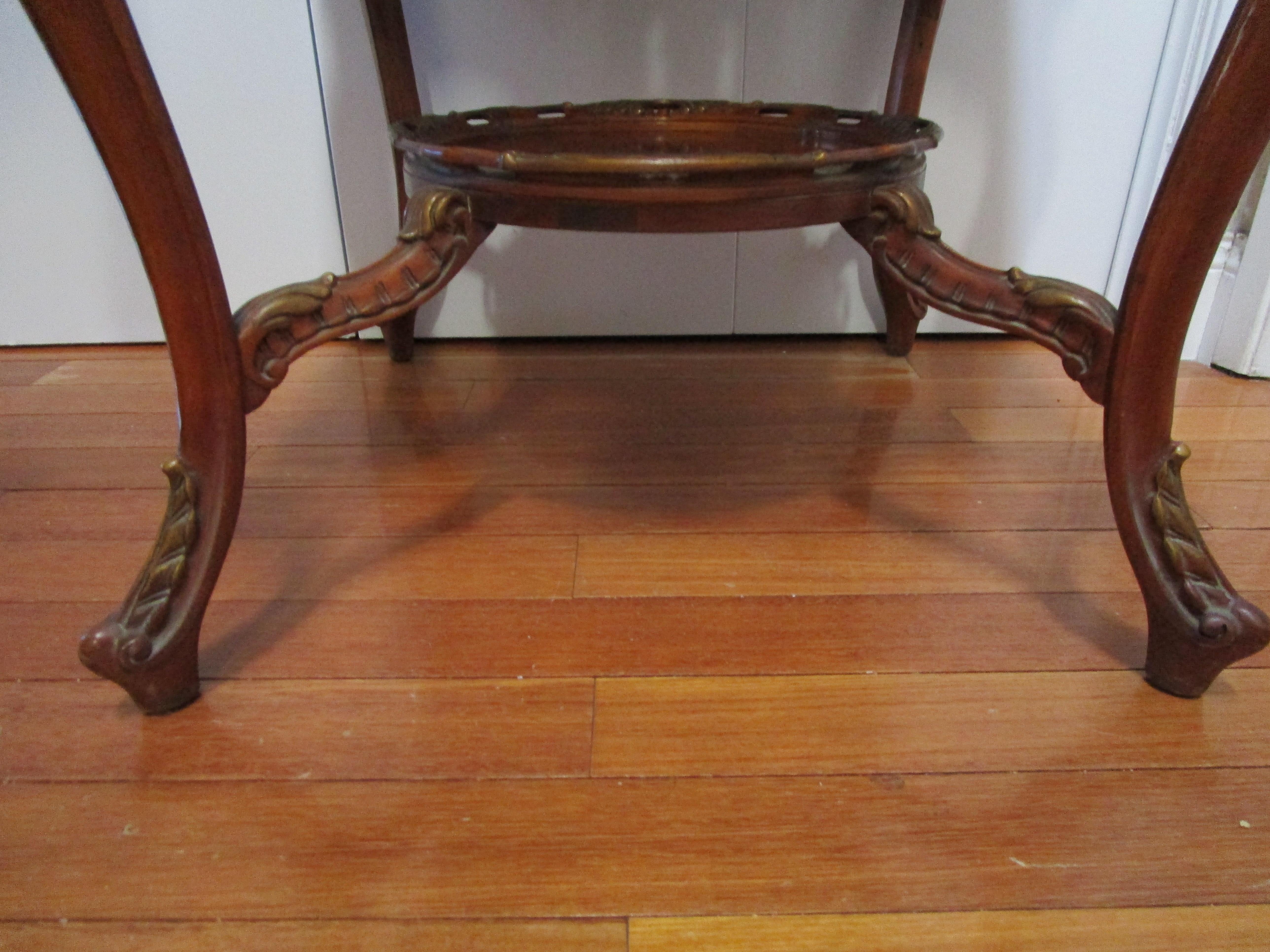 19th Century Mahogany Marquetry Card or Occasional Table  For Sale 1