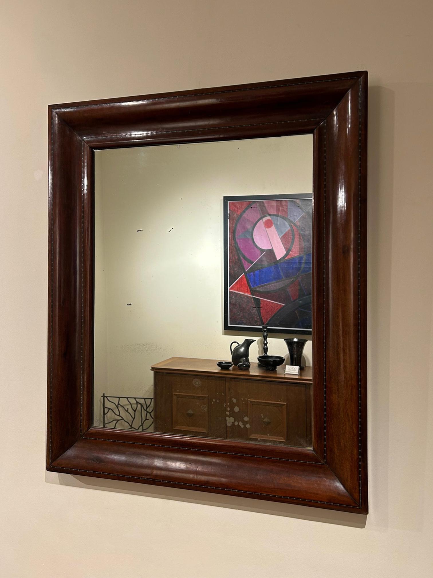 19th Century Mahogany Mirror In Good Condition For Sale In London, GB