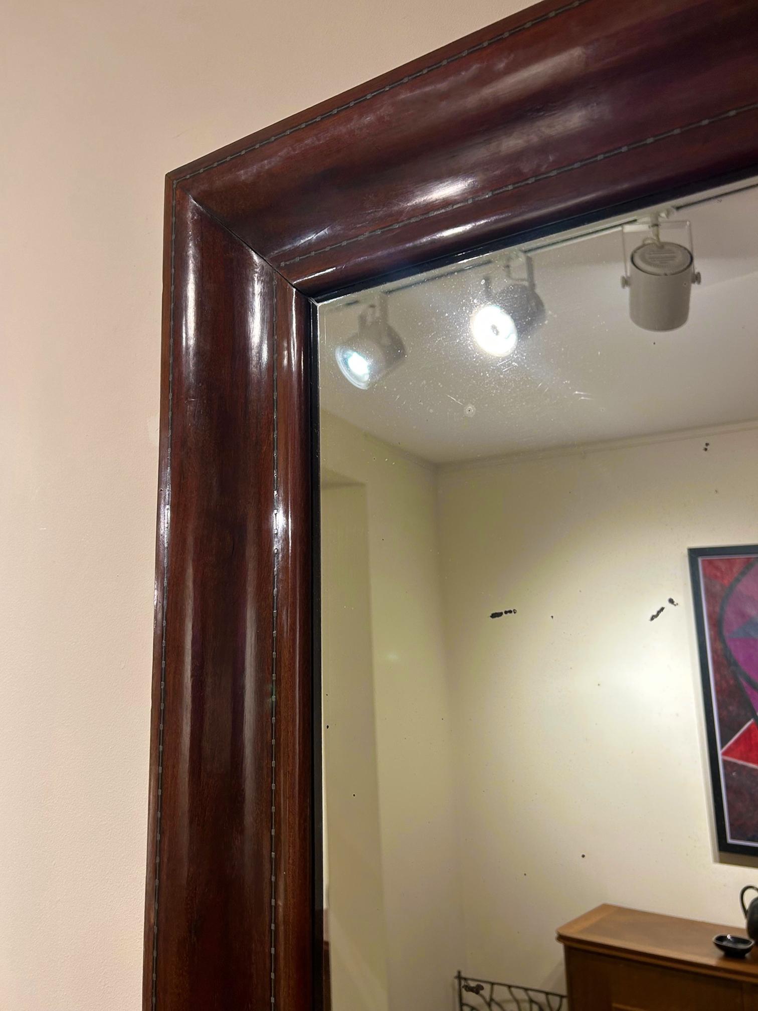 19th Century Mahogany Mirror 5