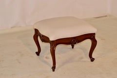 19th Century Mahogany Ottoman