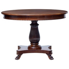19th Century Mahogany Oval Center Table