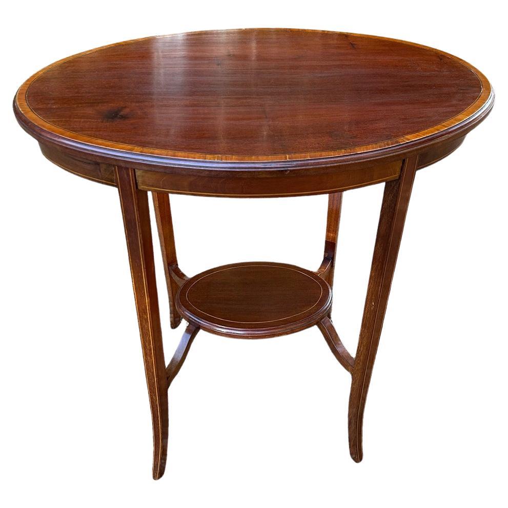 19th Century Mahogany Oval Occasional Table