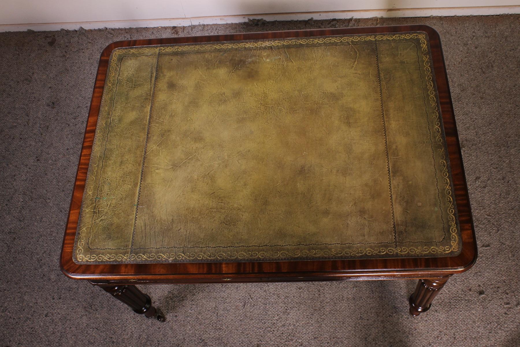Partner-Schreibtisch aus Mahagoni aus England, 19. Jahrhundert im Angebot 5