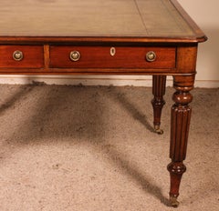 19th Century, Mahogany Partner Desk from England