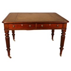 19th Century, Mahogany Partner Desk from England