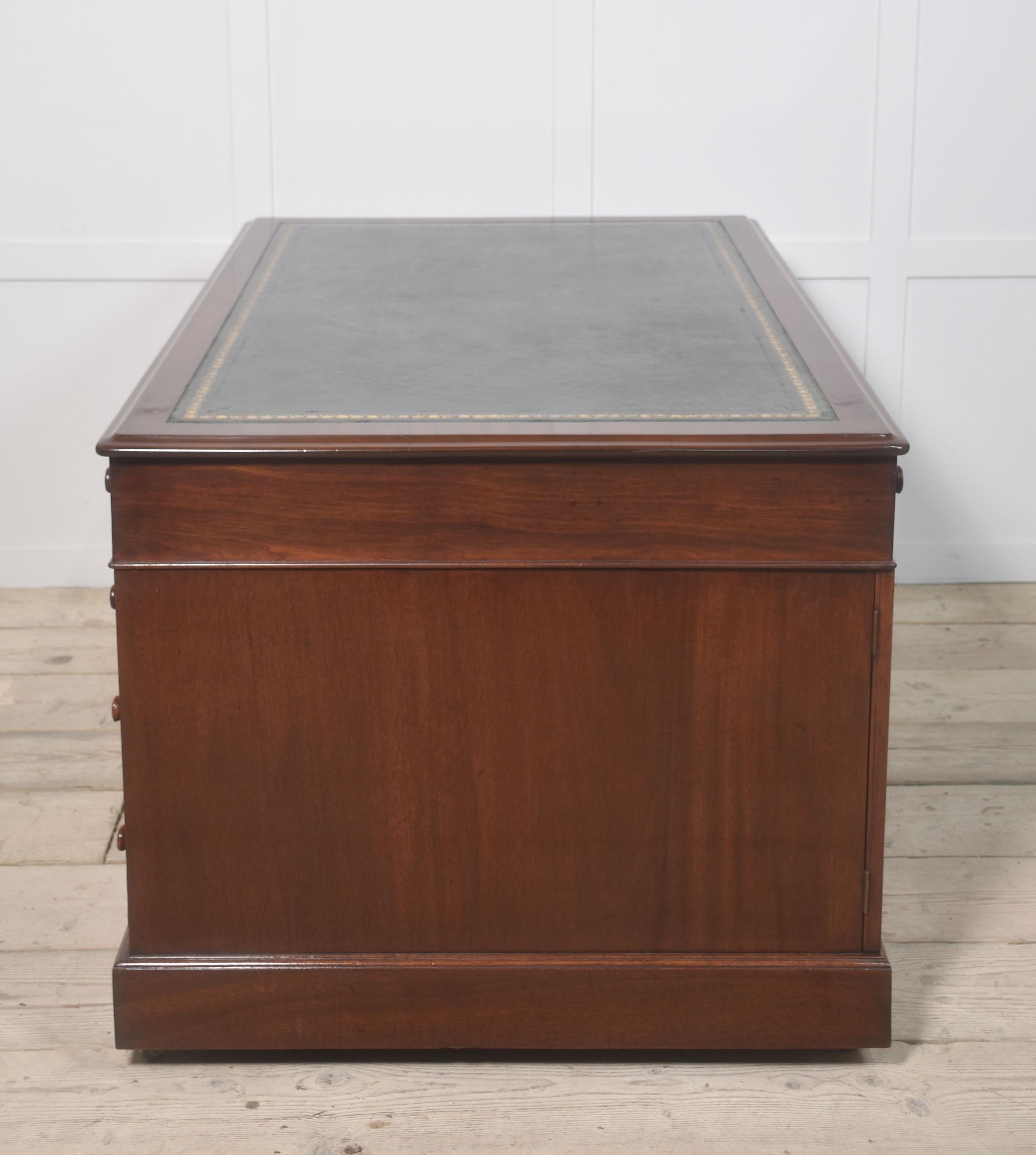 19th century mahogany partners desk 5