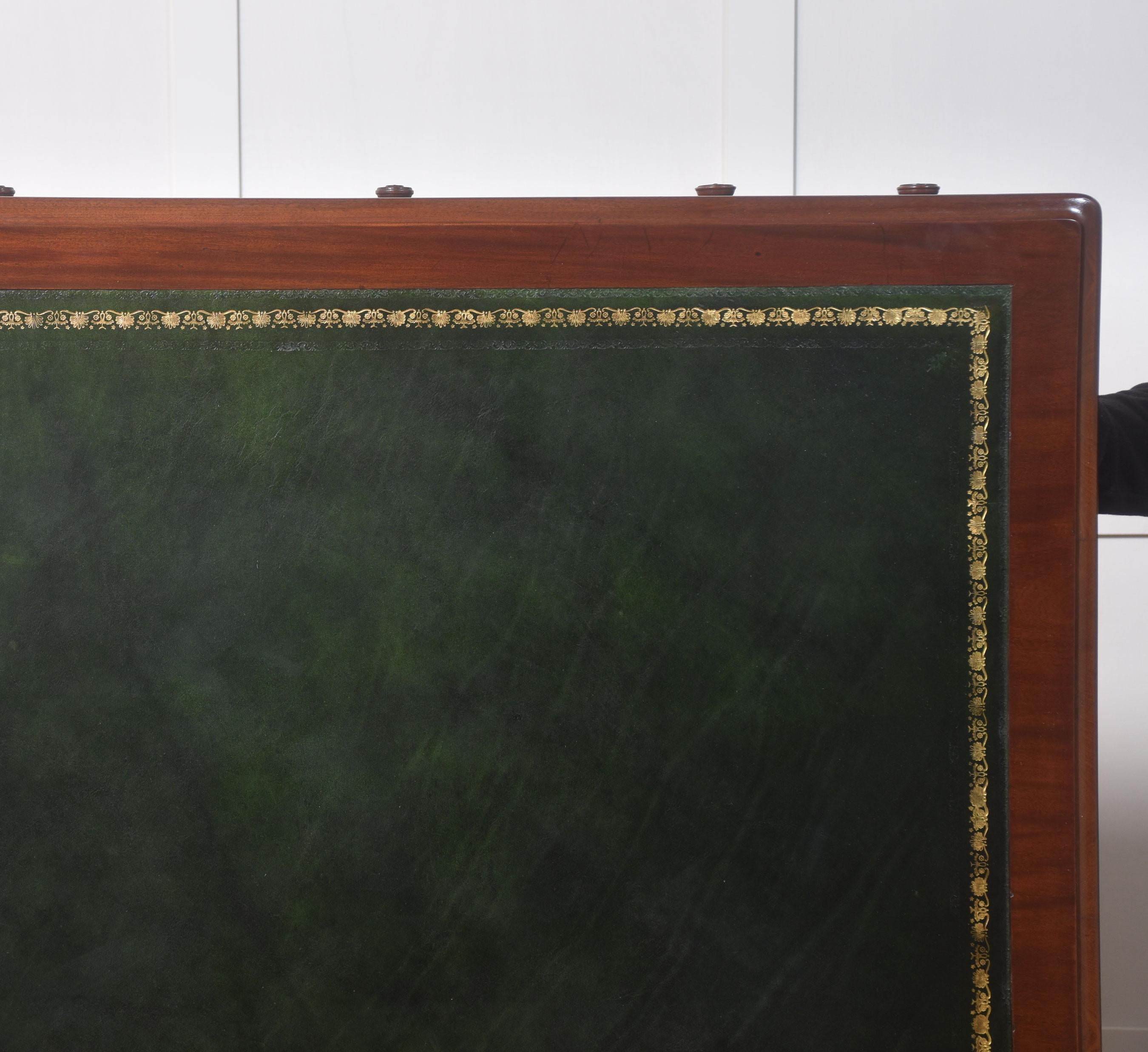 19th century mahogany partners desk 9