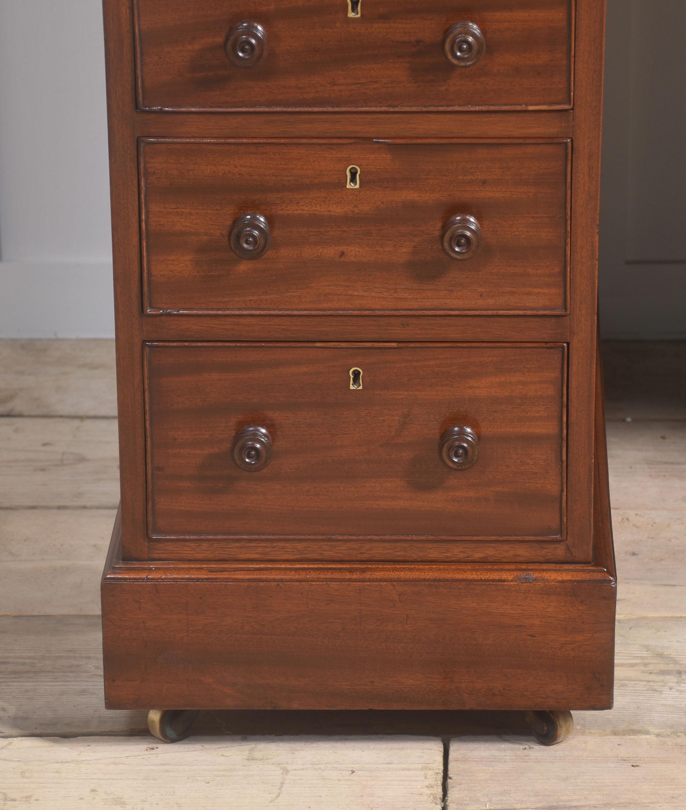 Wood 19th century mahogany partners desk