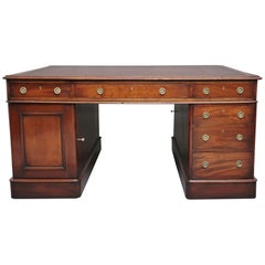 Antique 19th Century Mahogany Partners Desk