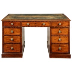 Antique 19th Century Mahogany Partners Desk