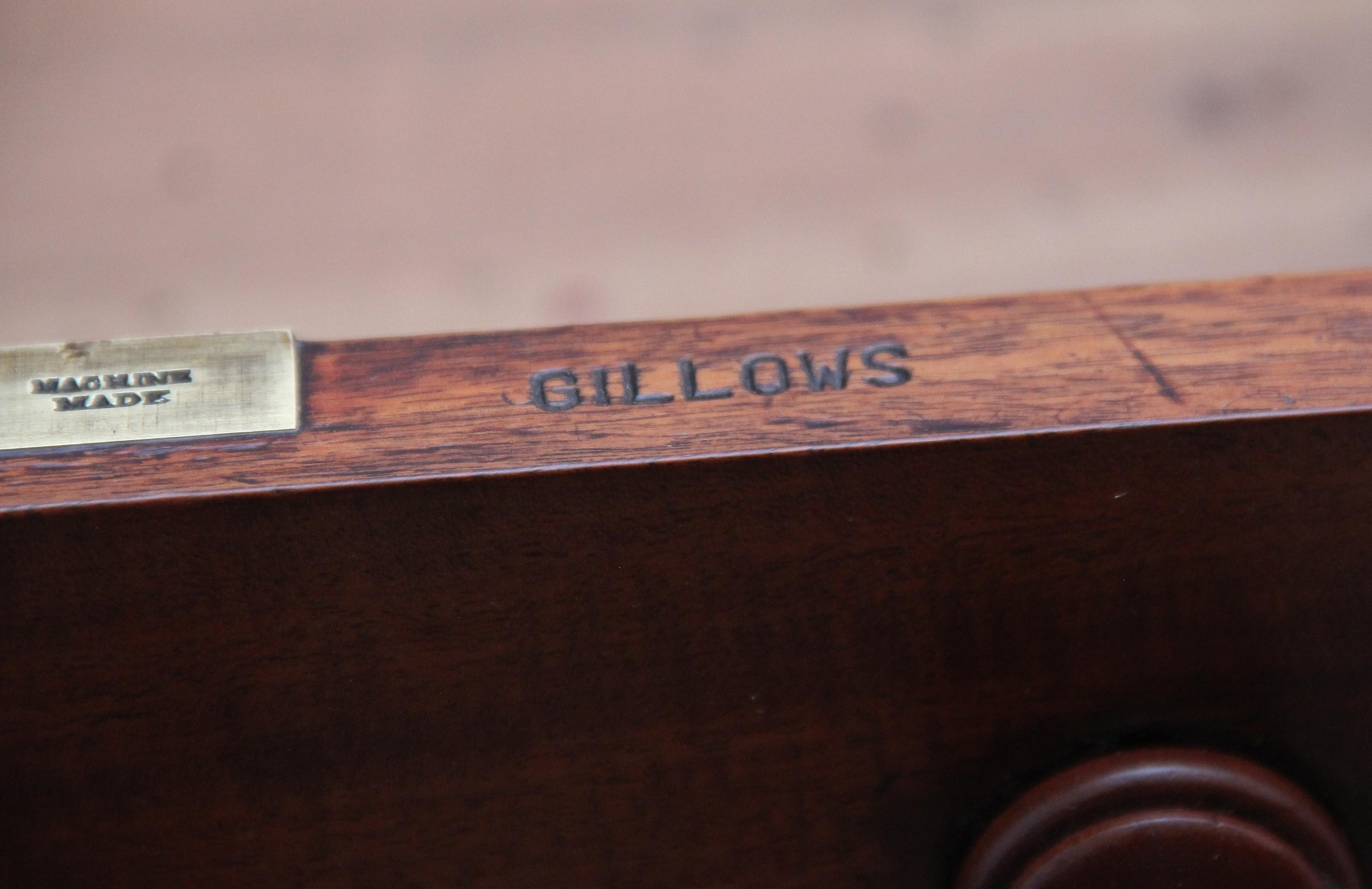 19th Century Mahogany Partners Desk Stamped Gillows 4