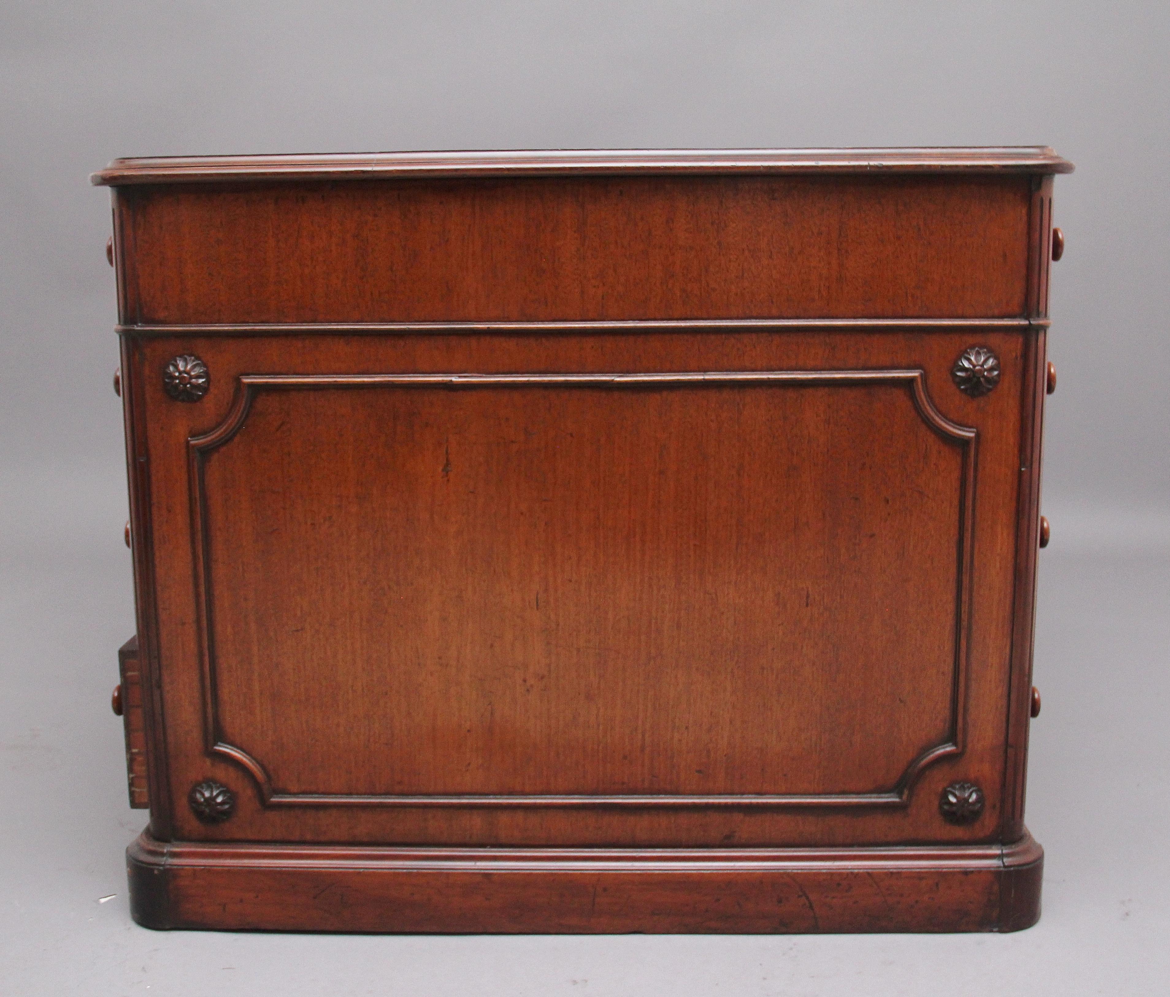 19th Century Mahogany Partners Desk Stamped Gillows 1