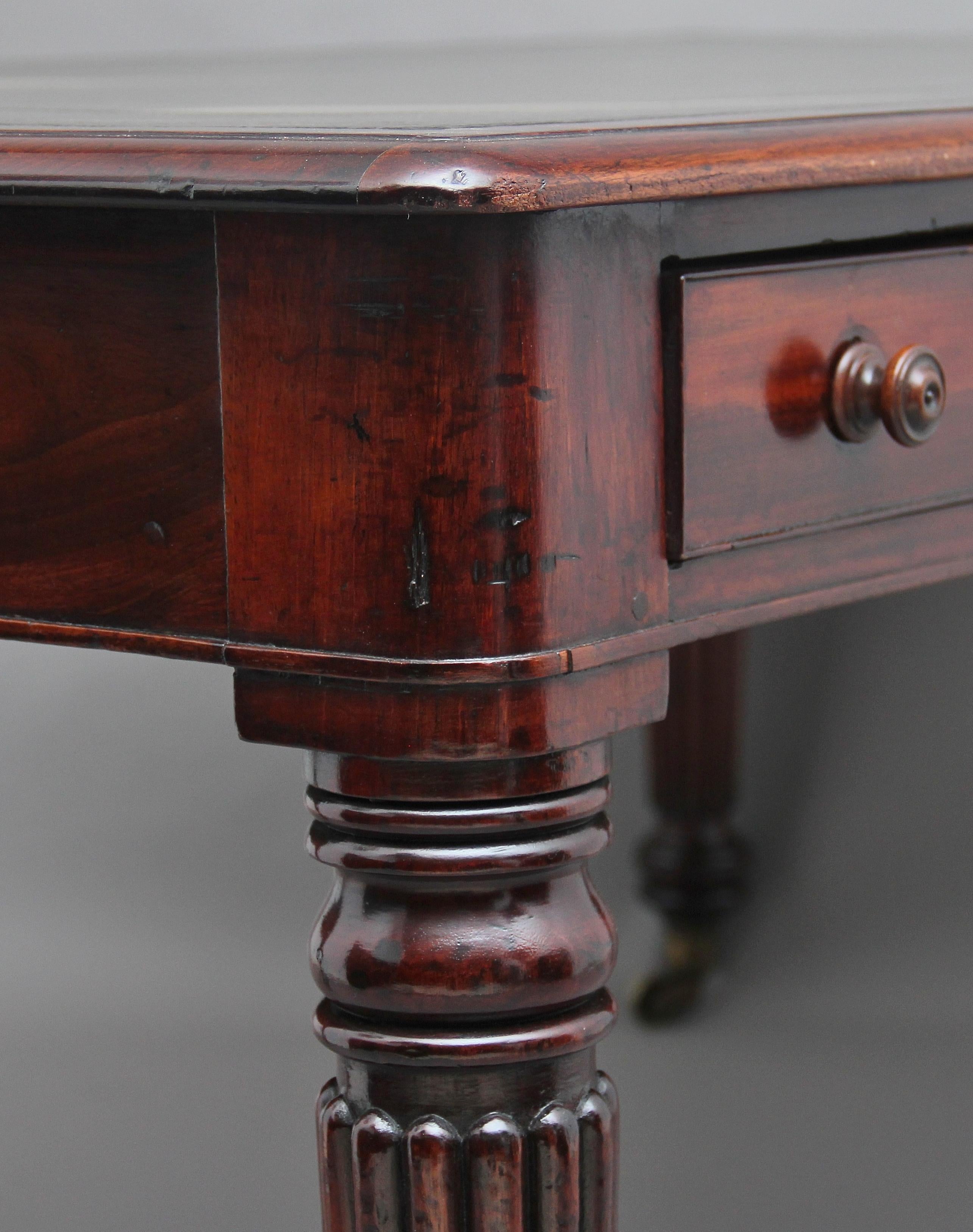19th Century mahogany partners writing desk 6