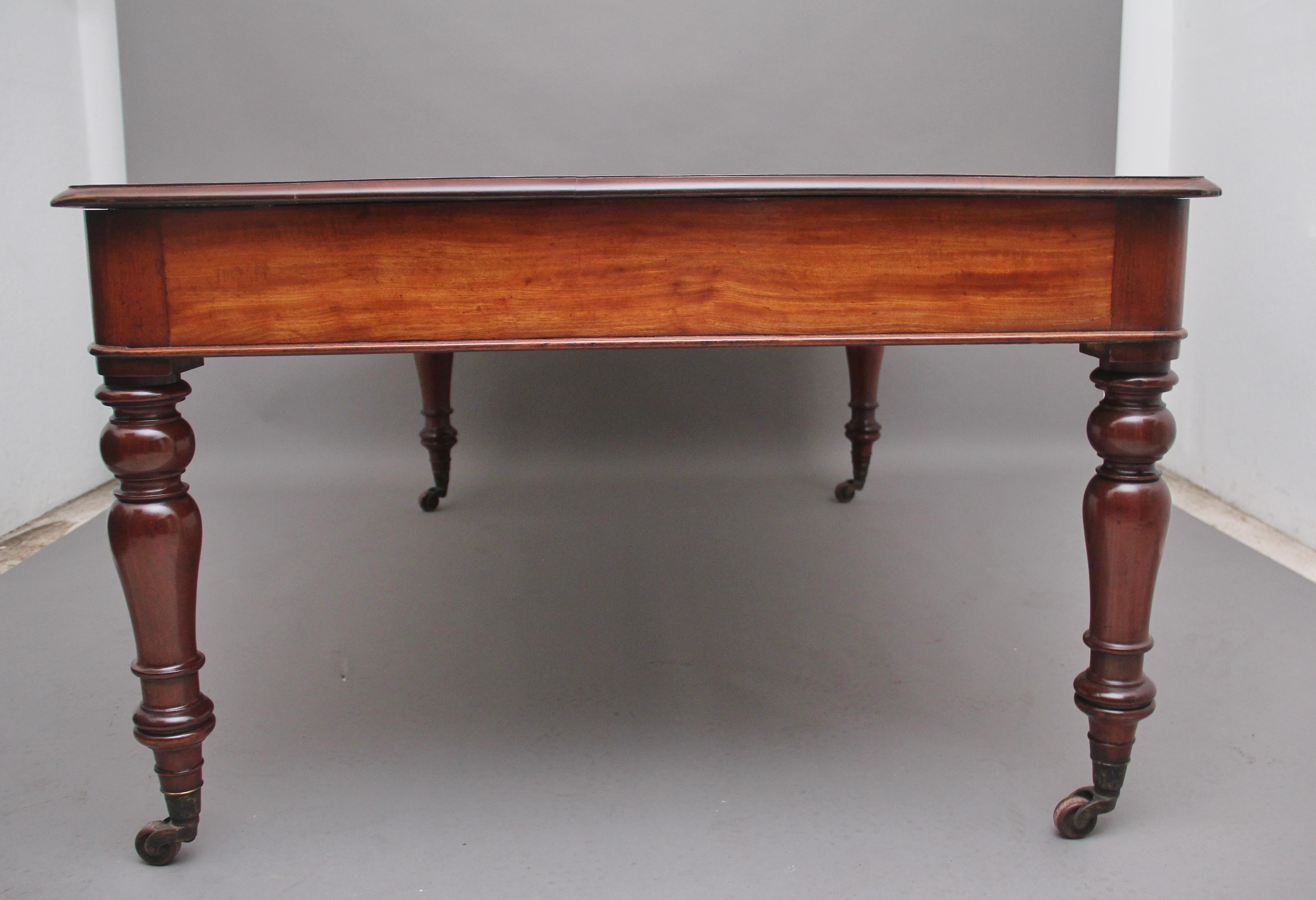 19th Century Mahogany Partners Writing Table In Good Condition In Martlesham, GB