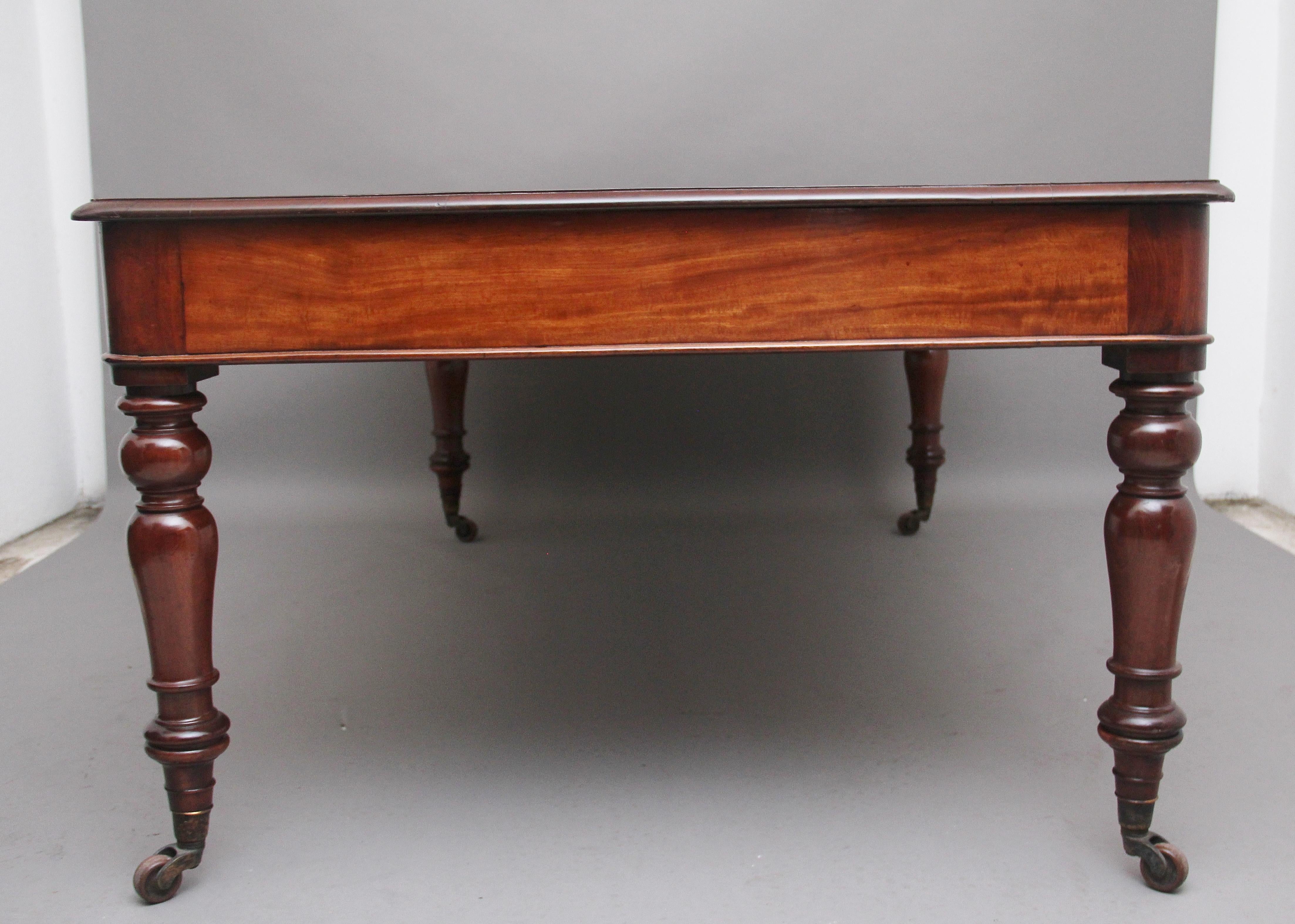 19th Century Mahogany Partners Writing Table 1