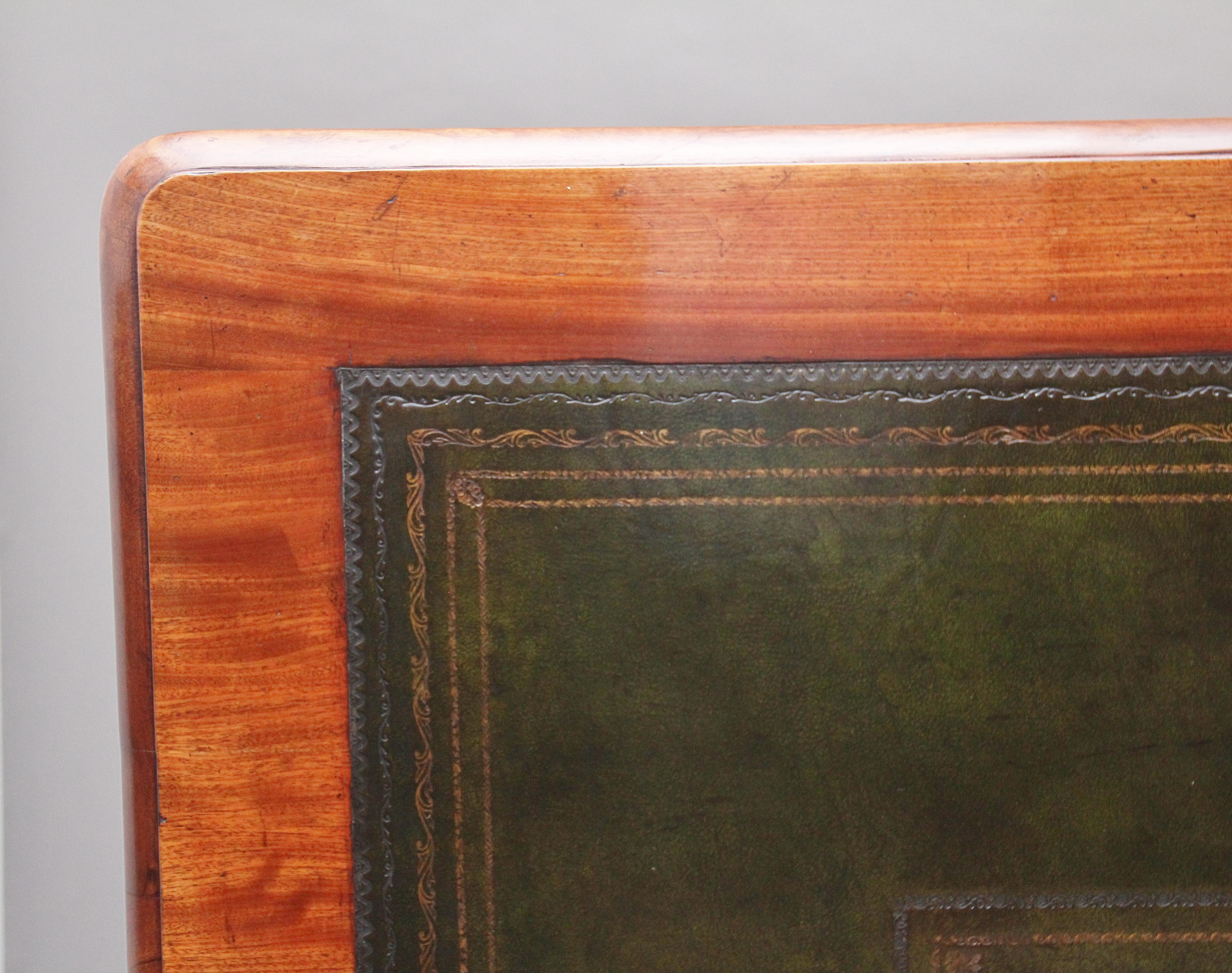 19th Century Mahogany Partners Writing Table 3
