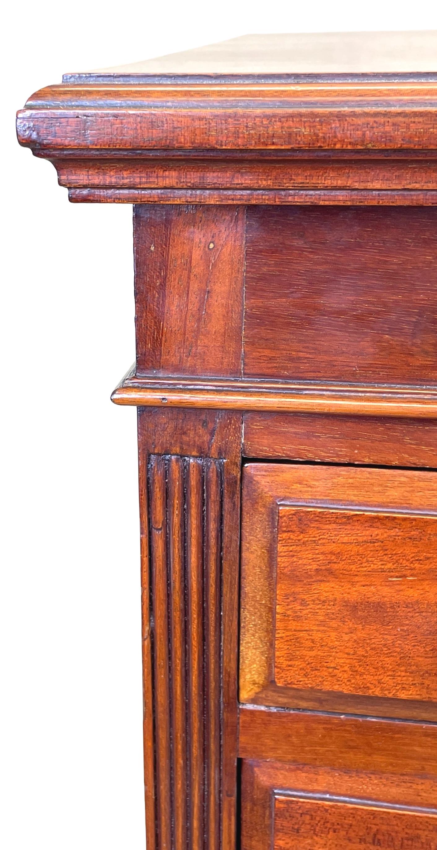 19th Century Mahogany Pedestal Chest For Sale 4