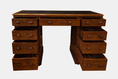 19th Century Mahogany Pedestal Desk