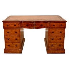 19th Century Mahogany Pedestal Desk